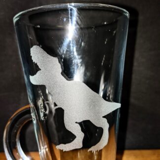 T-Rex Latte Glass