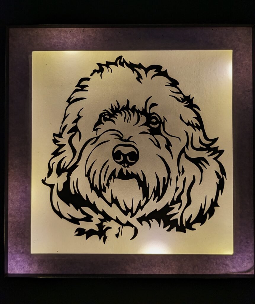 Cockapoo Frame – Etched in Aire